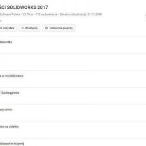 Nowości SOLIDWORKS 2017 Filmy Youtube